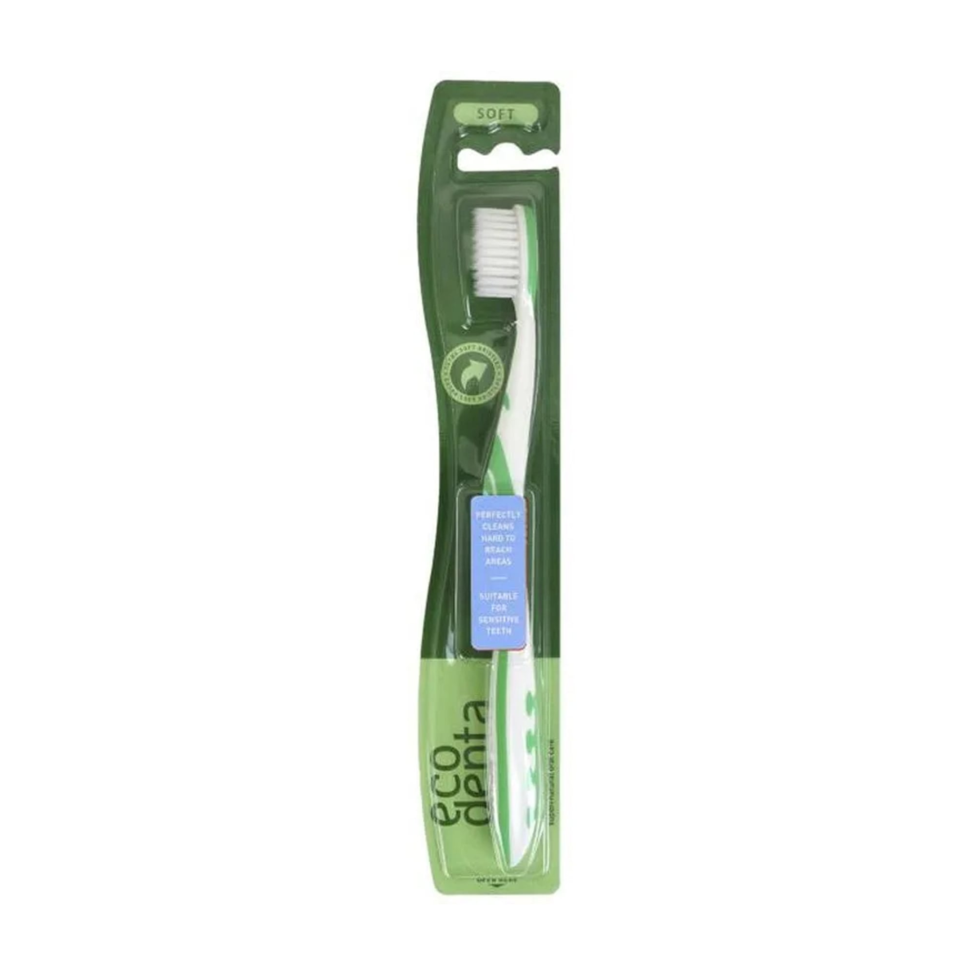 Зубна щітка Ecodenta Soft Suitable For Sensitive Teeth м'яка, зелена, 1 шт